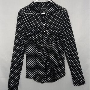 INC International Concepts Polka Dot Button Down Shirt